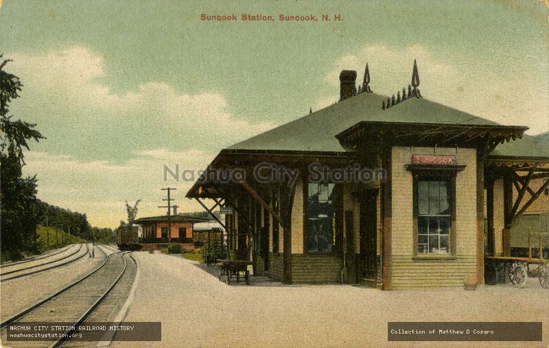 Postcard: Suncook Station, Suncook, N.H.